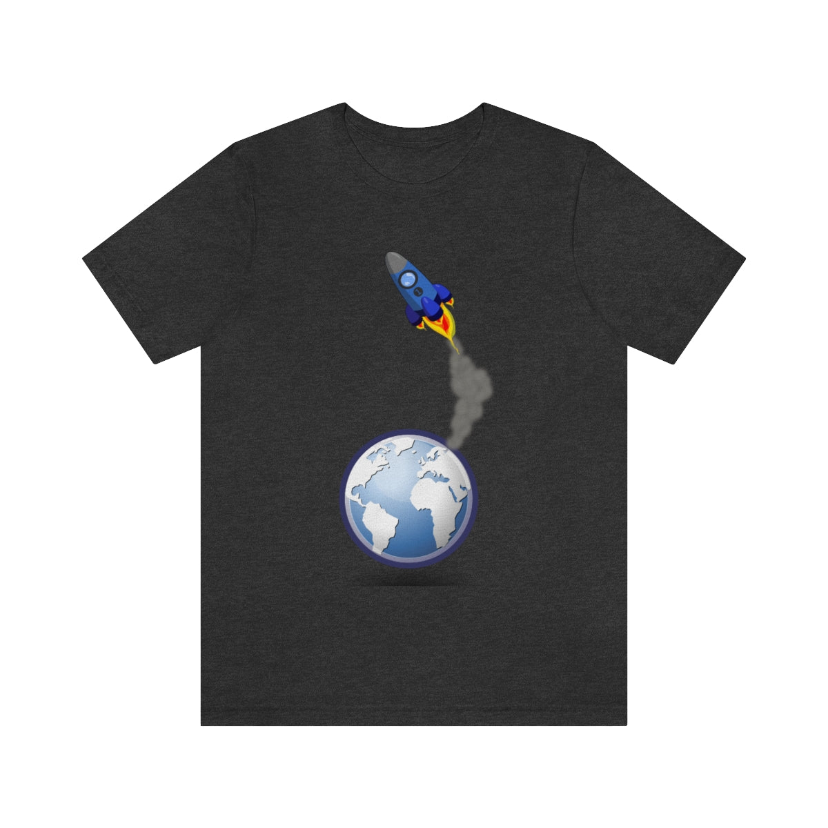 Space Ship Earth Travel To The Universe Future Unisex Jersey Short Sleeve T-Shirt Ichaku [Perfect Gifts Selection]