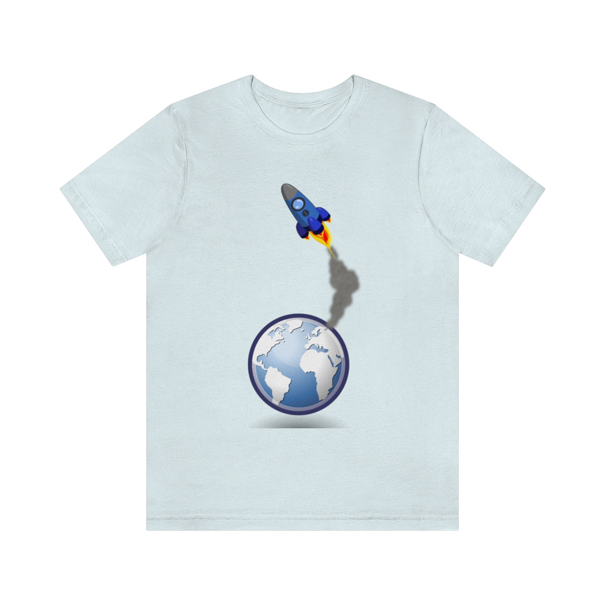 Space Ship Earth Travel To The Universe Future Unisex Jersey Short Sleeve T-Shirt Ichaku [Perfect Gifts Selection]