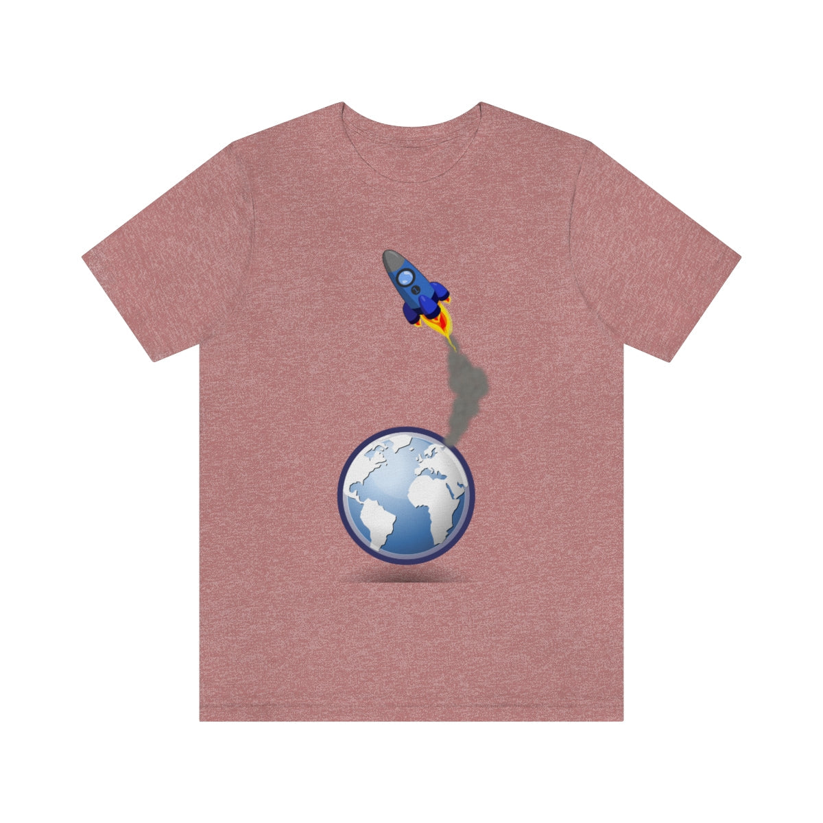 Space Ship Earth Travel To The Universe Future Unisex Jersey Short Sleeve T-Shirt Ichaku [Perfect Gifts Selection]