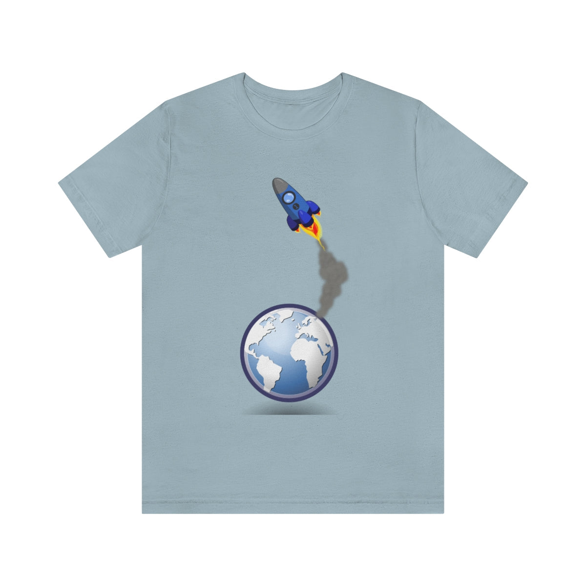 Space Ship Earth Travel To The Universe Future Unisex Jersey Short Sleeve T-Shirt Ichaku [Perfect Gifts Selection]