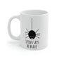 Spider Says Be Brave Ceramic Mug 11oz Ichaku [Perfect Gifts Selection]