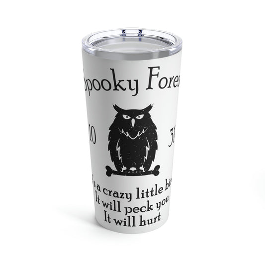 Spooky Forest Bird Halloween Stainless Steel Hot or Cold Vacuum Tumbler 20oz Ichaku [Perfect Gifts Selection]