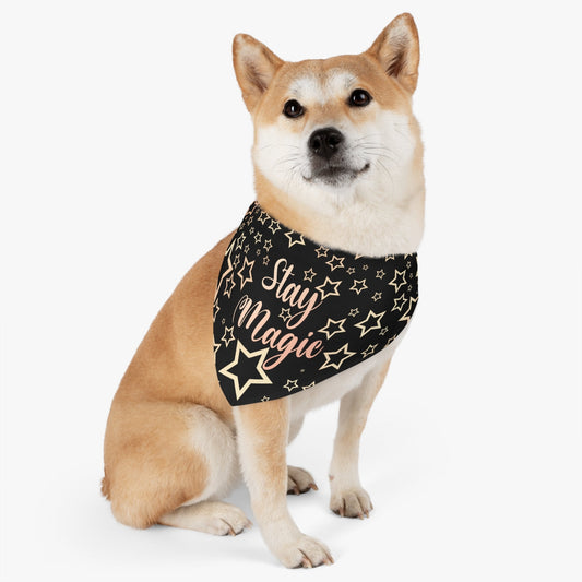 Stay Magic Christmas Bowl Pet Bandana Collar Ichaku [Perfect Gifts Selection]