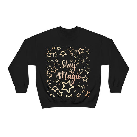 Stay Magic Christmas Gift Happy New Year Unisex Heavy Blend™ Crewneck Sweatshirt Ichaku [Perfect Gifts Selection]