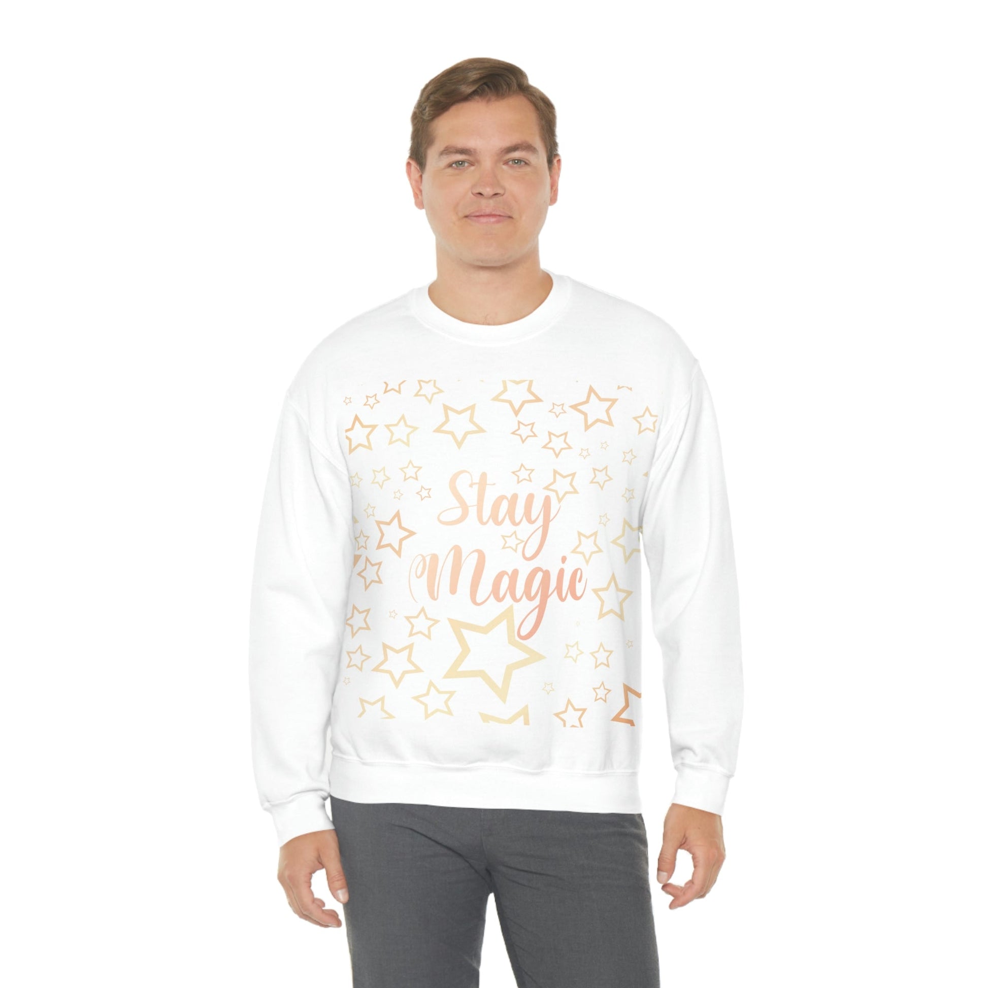 Stay Magic Christmas Gift Happy New Year Unisex Heavy Blend™ Crewneck Sweatshirt Ichaku [Perfect Gifts Selection]