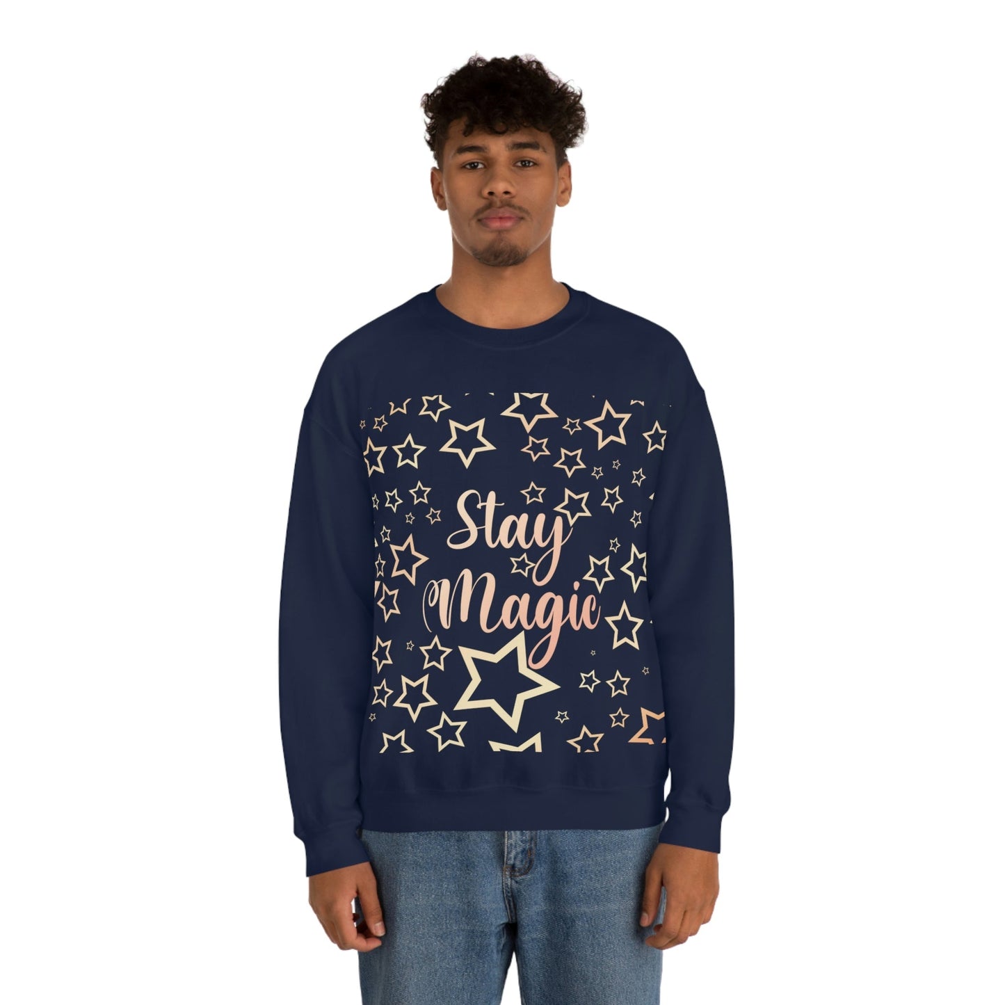 Stay Magic Christmas Gift Happy New Year Unisex Heavy Blend™ Crewneck Sweatshirt Ichaku [Perfect Gifts Selection]