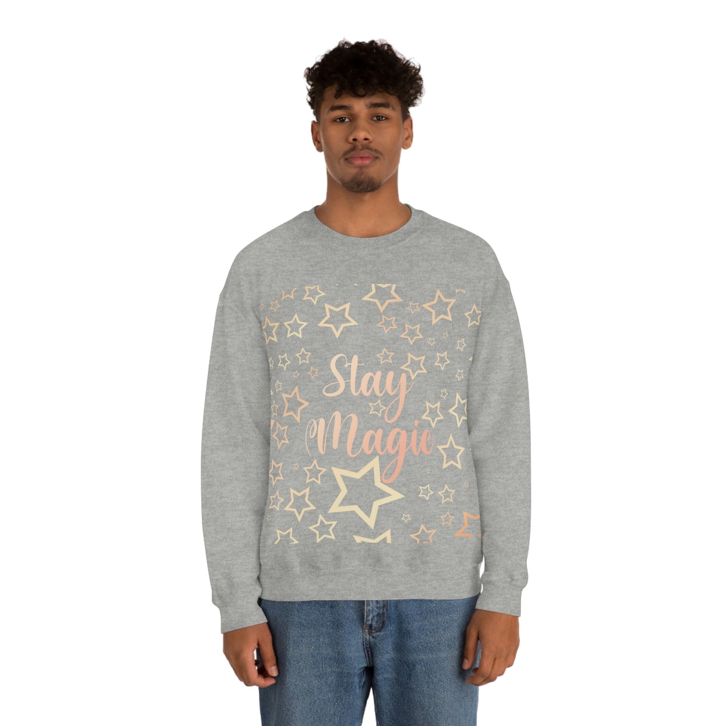 Stay Magic Christmas Gift Happy New Year Unisex Heavy Blend™ Crewneck Sweatshirt Ichaku [Perfect Gifts Selection]