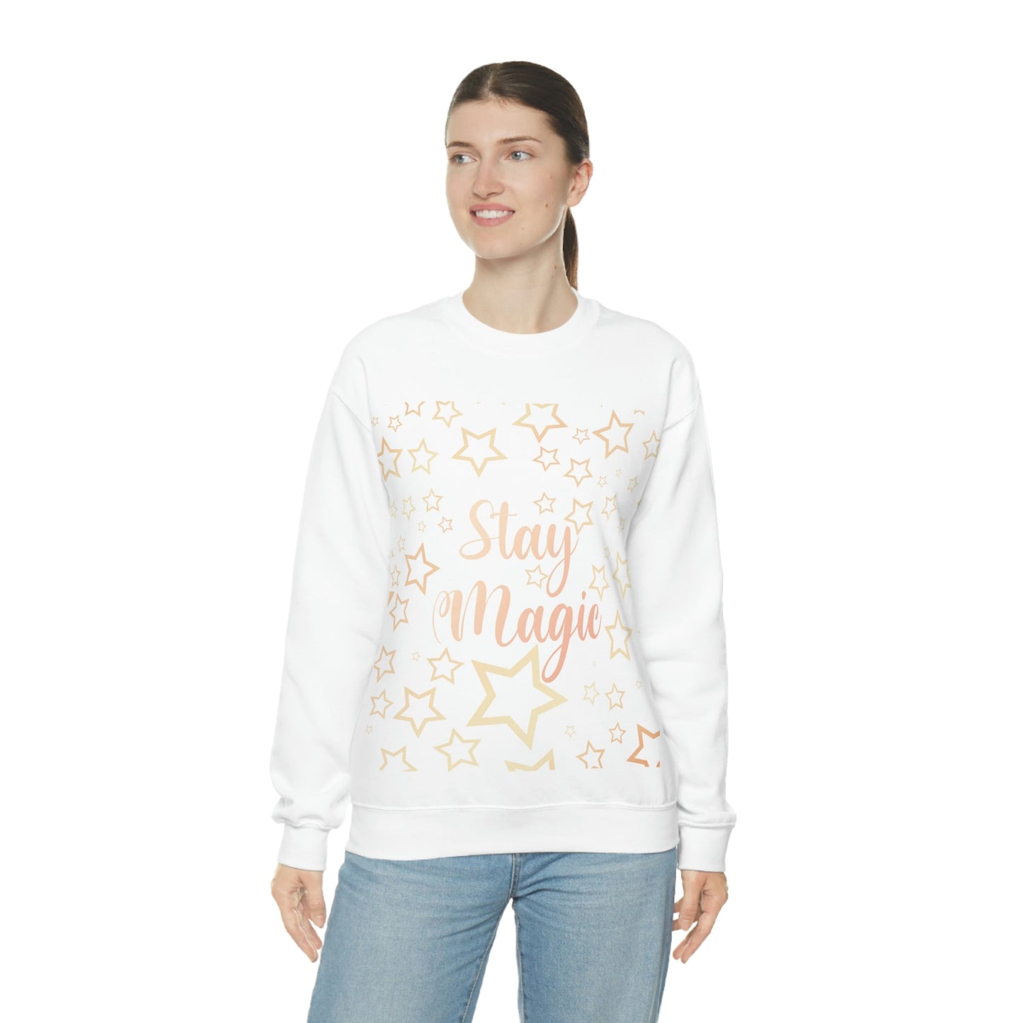 Stay Magic Christmas Gift Happy New Year Unisex Heavy Blend™ Crewneck Sweatshirt Ichaku [Perfect Gifts Selection]