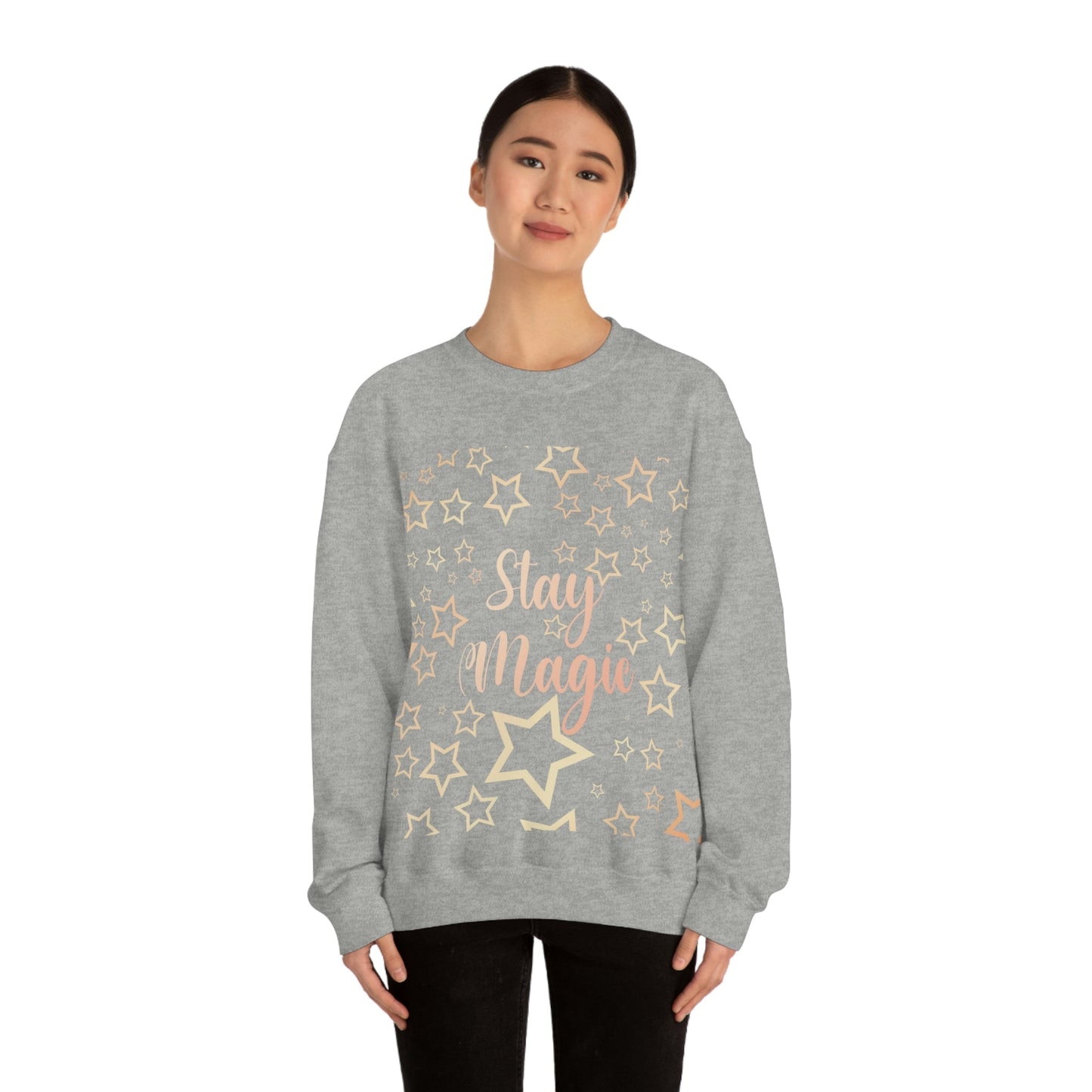 Stay Magic Christmas Gift Happy New Year Unisex Heavy Blend™ Crewneck Sweatshirt Ichaku [Perfect Gifts Selection]