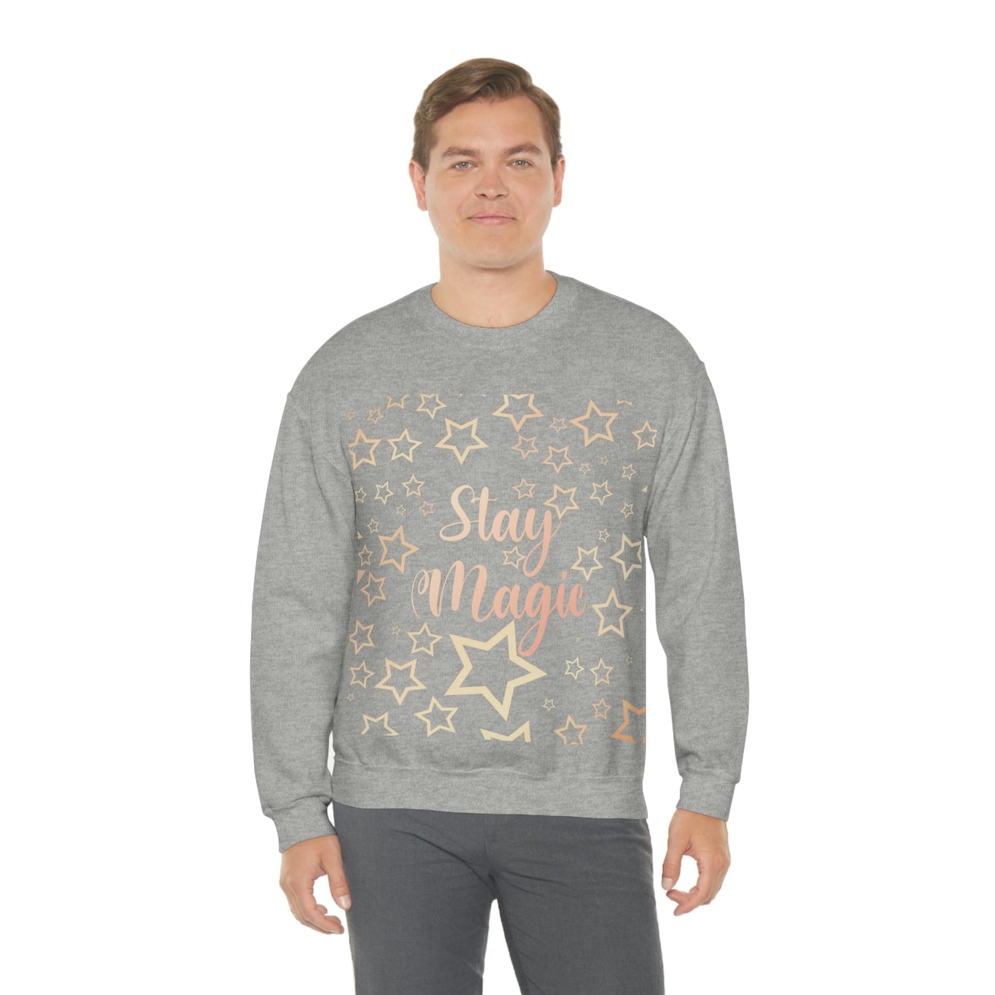 Stay Magic Christmas Gift Happy New Year Unisex Heavy Blend™ Crewneck Sweatshirt Ichaku [Perfect Gifts Selection]