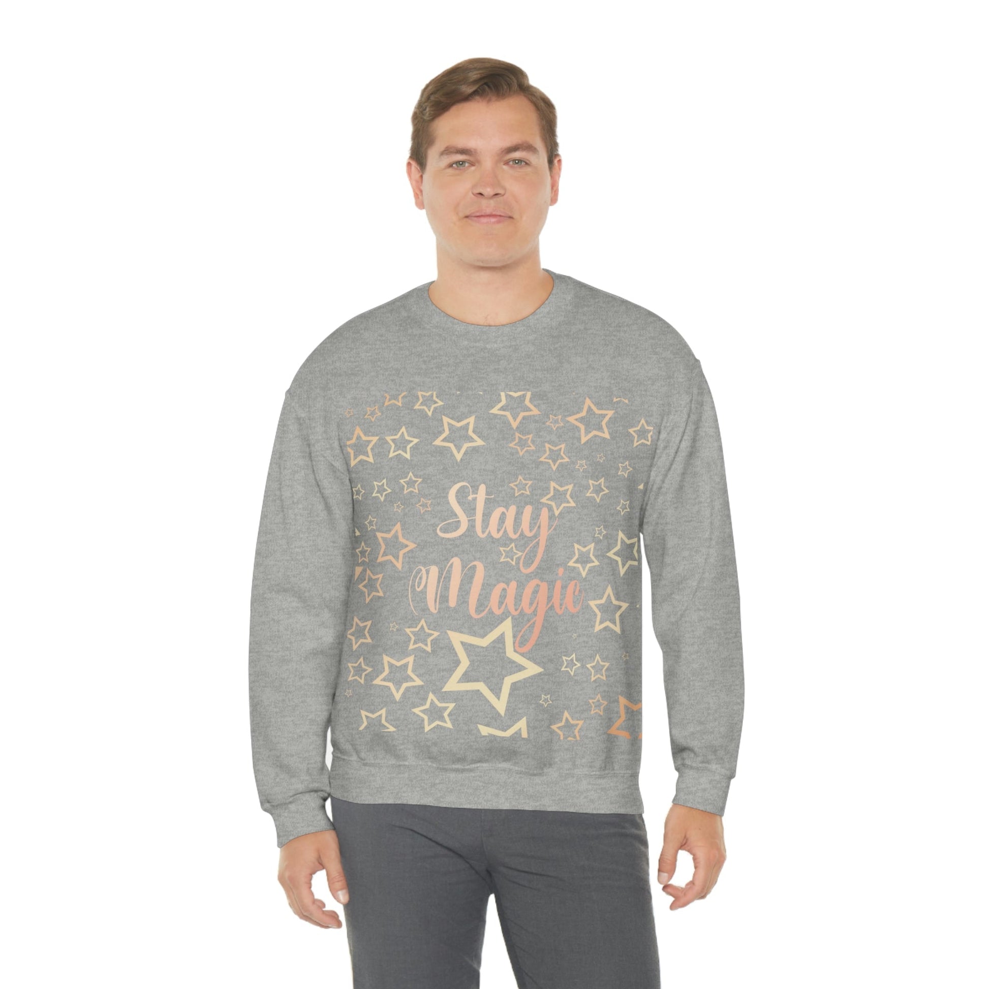 Stay Magic Christmas Gift Happy New Year Unisex Heavy Blend™ Crewneck Sweatshirt Ichaku [Perfect Gifts Selection]