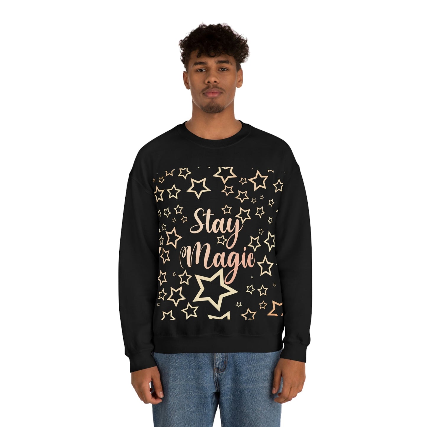 Stay Magic Christmas Gift Happy New Year Unisex Heavy Blend™ Crewneck Sweatshirt Ichaku [Perfect Gifts Selection]