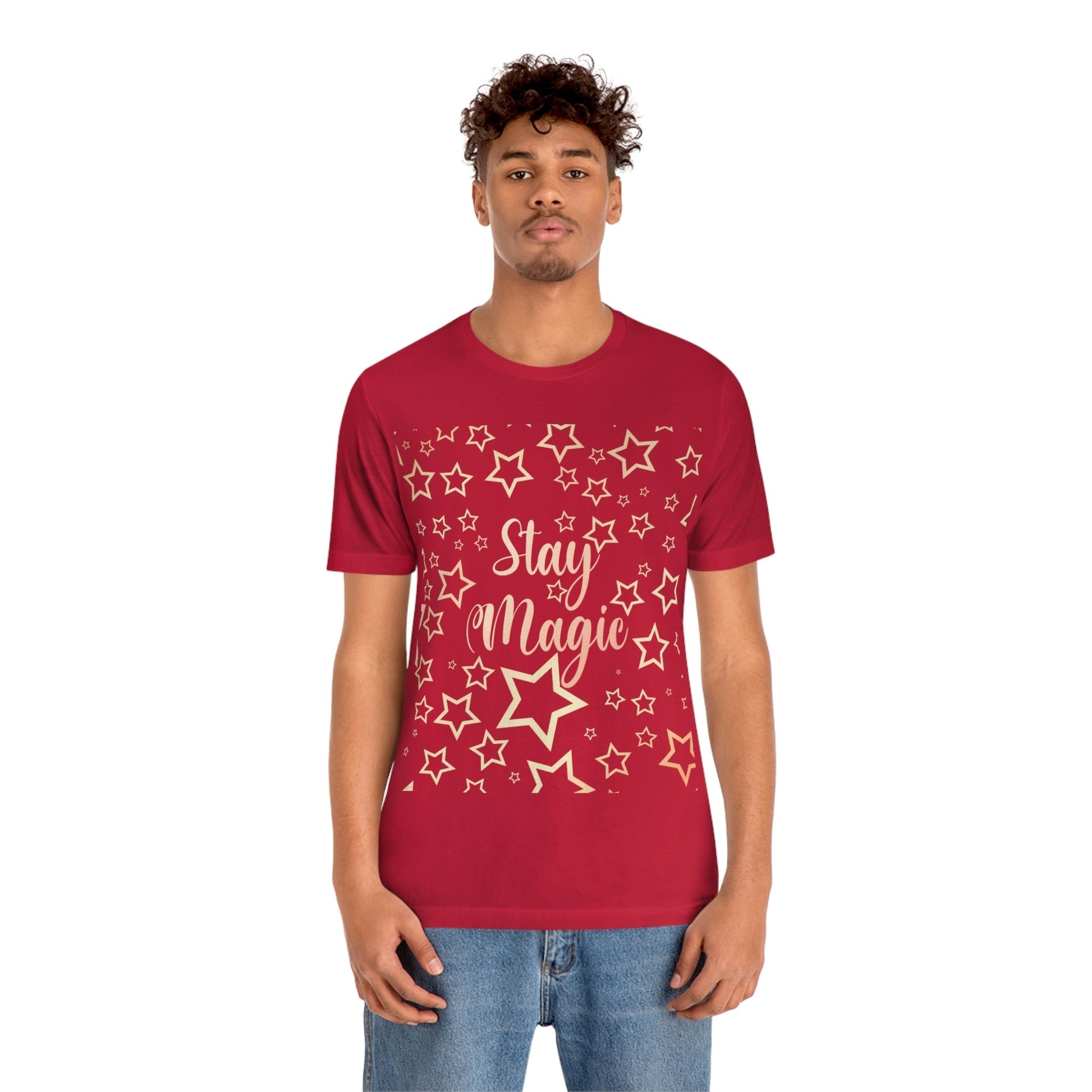 Stay Magic Christmas Gift Happy New Year Unisex Jersey Short Sleeve T-Shirt Ichaku [Perfect Gifts Selection]