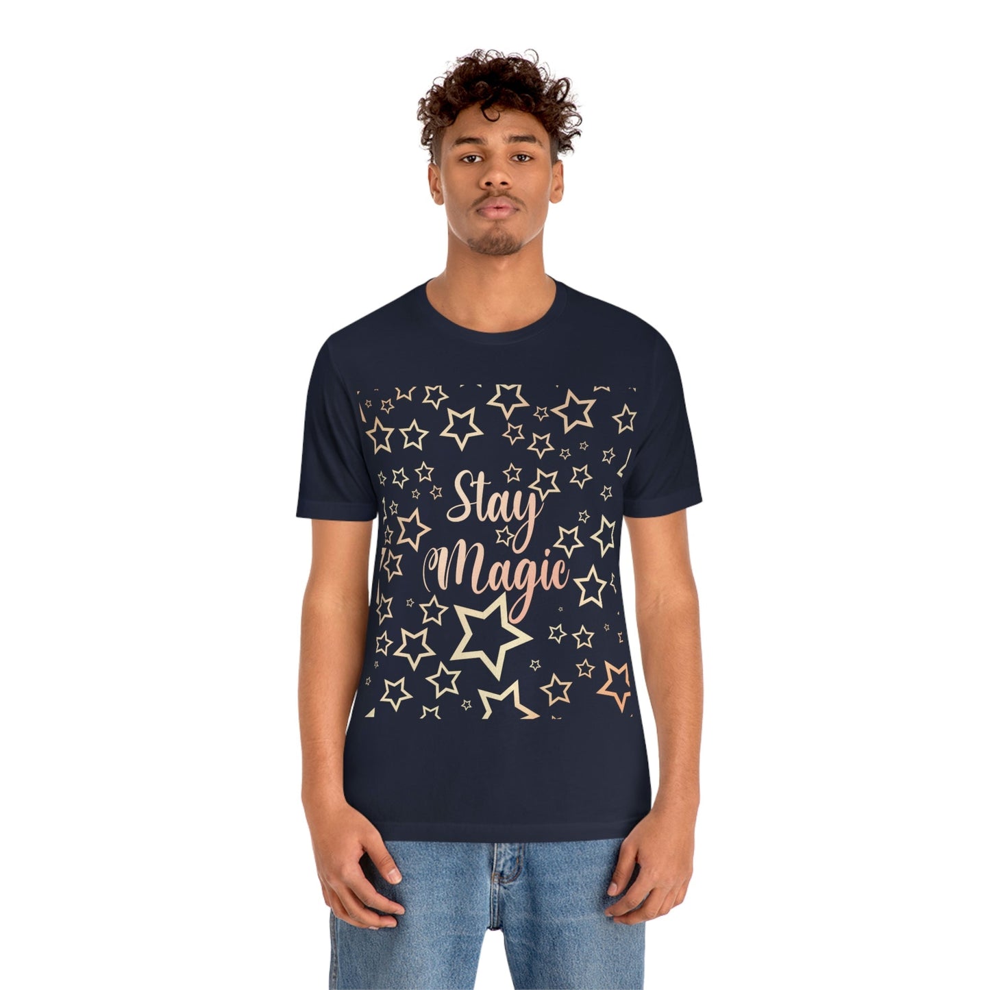 Stay Magic Christmas Gift Happy New Year Unisex Jersey Short Sleeve T-Shirt Ichaku [Perfect Gifts Selection]