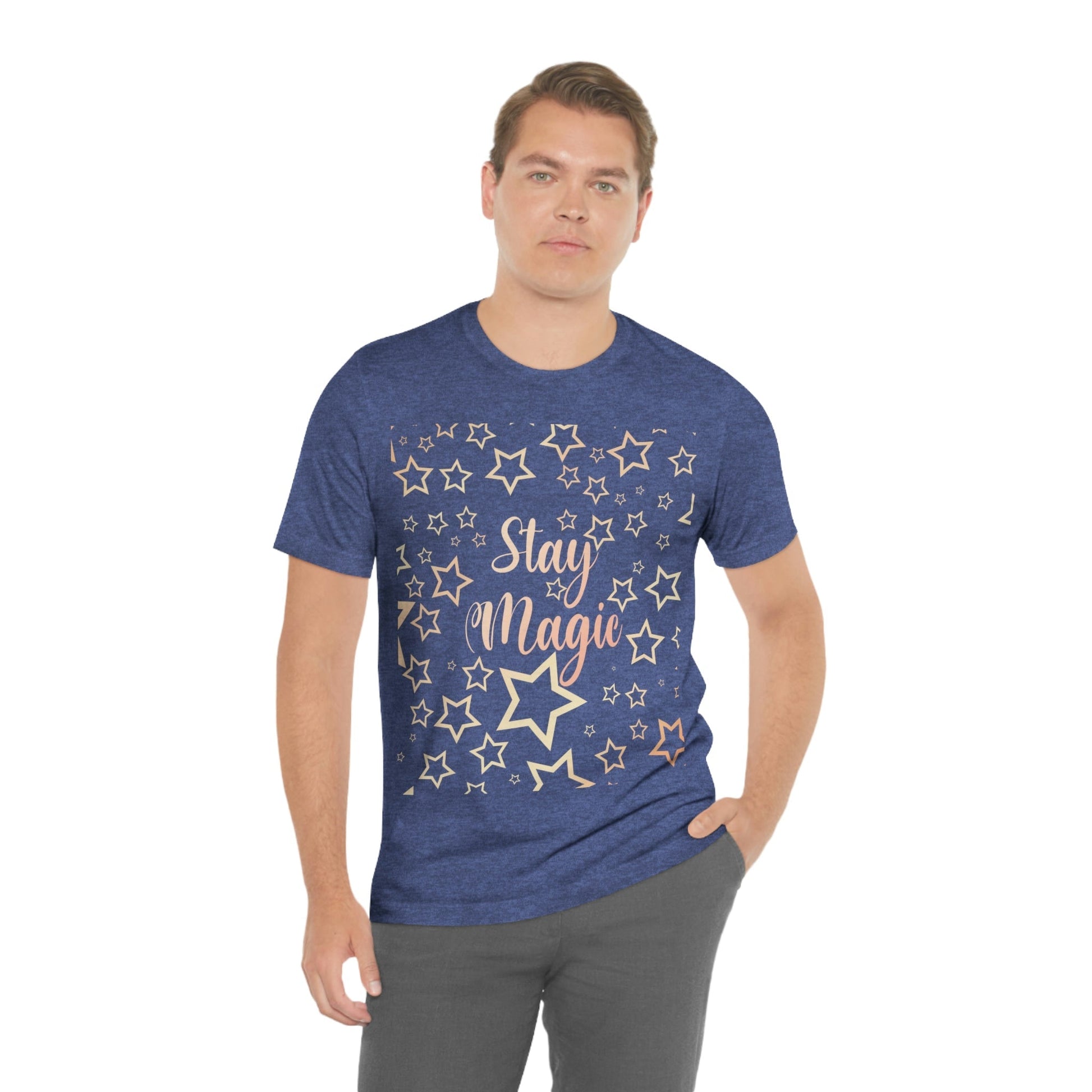 Stay Magic Christmas Gift Happy New Year Unisex Jersey Short Sleeve T-Shirt Ichaku [Perfect Gifts Selection]