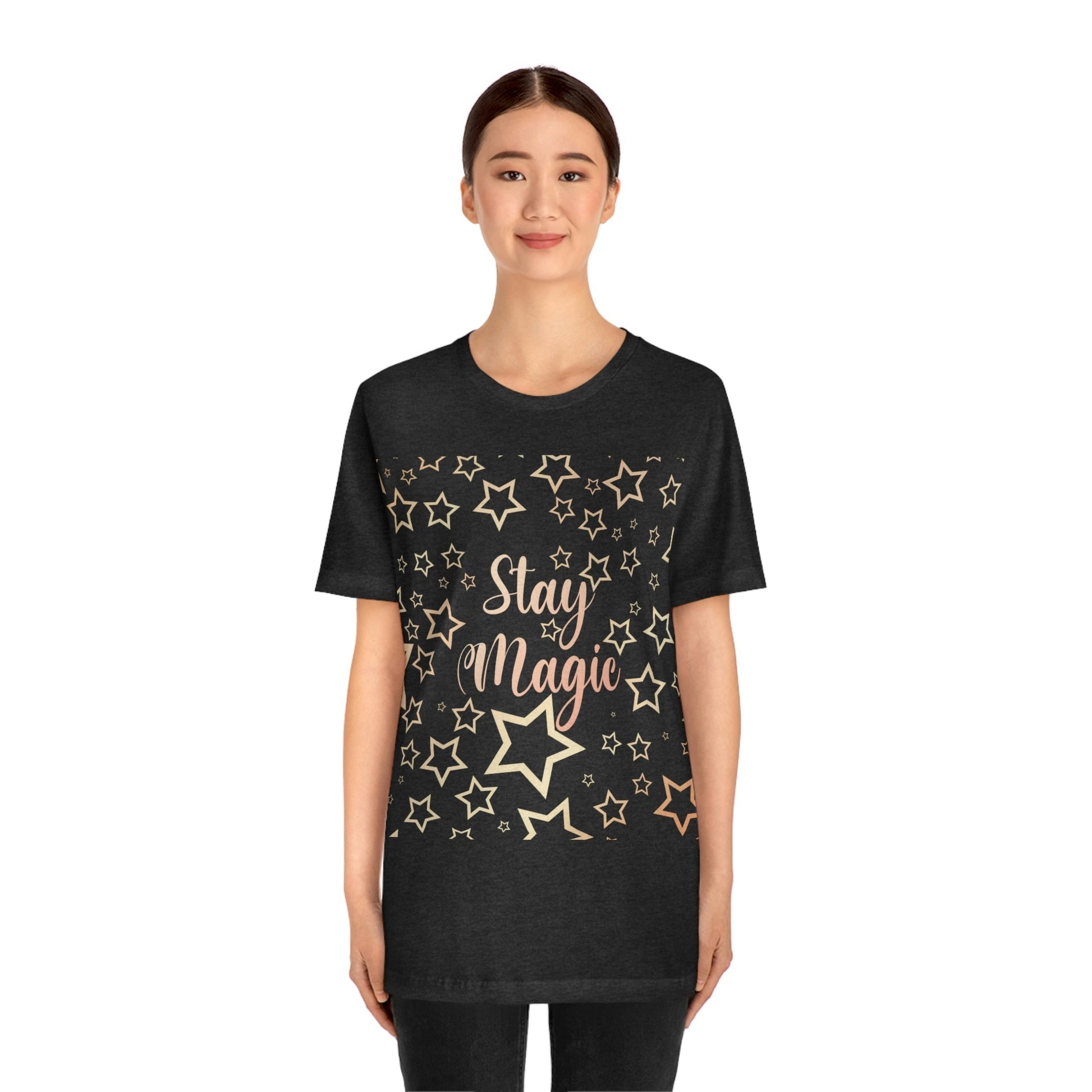 Stay Magic Christmas Gift Happy New Year Unisex Jersey Short Sleeve T-Shirt Ichaku [Perfect Gifts Selection]