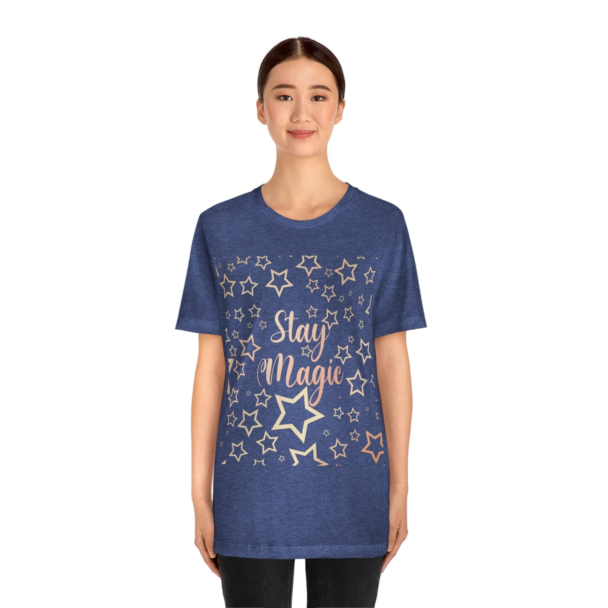 Stay Magic Christmas Gift Happy New Year Unisex Jersey Short Sleeve T-Shirt Ichaku [Perfect Gifts Selection]