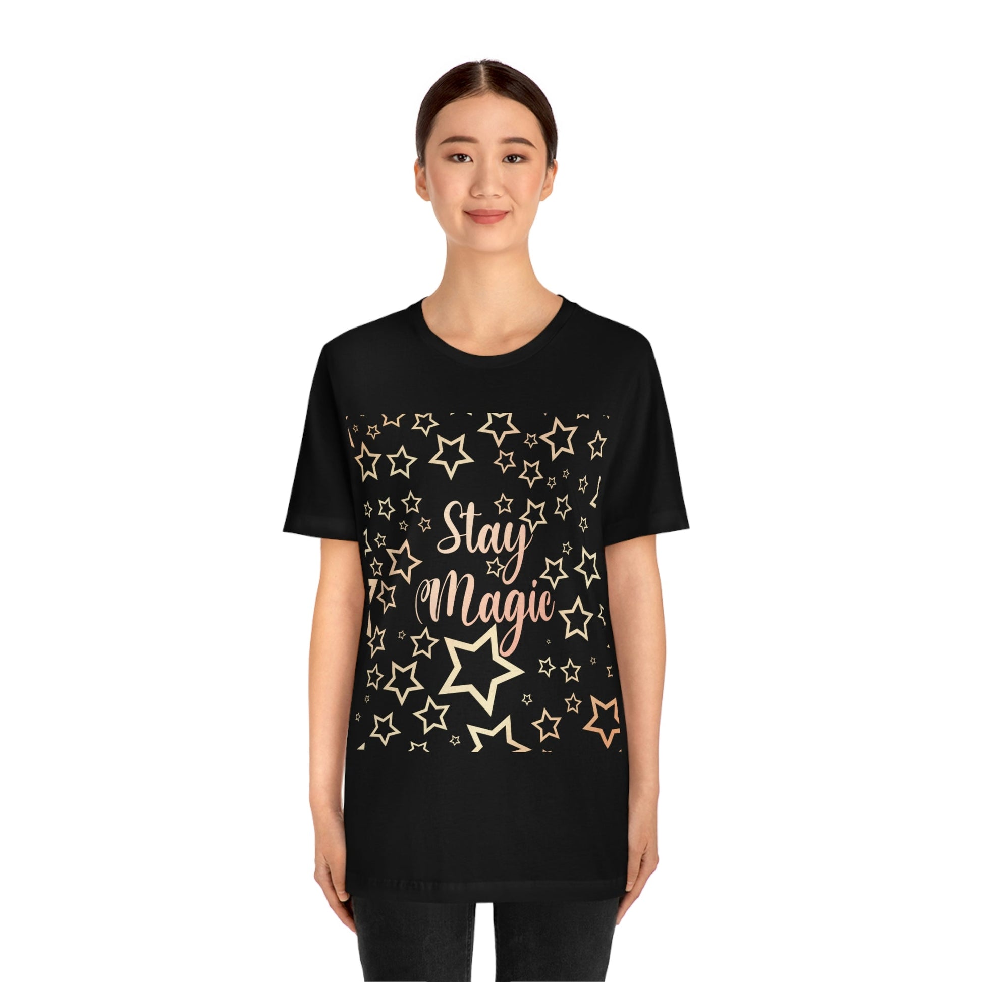 Stay Magic Christmas Gift Happy New Year Unisex Jersey Short Sleeve T-Shirt Ichaku [Perfect Gifts Selection]