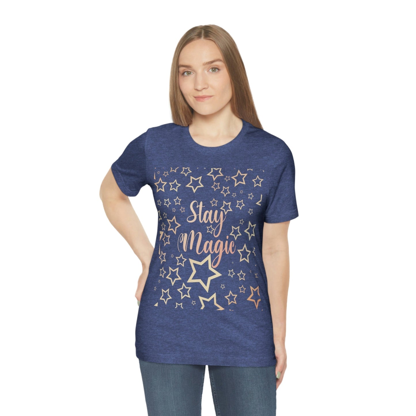 Stay Magic Christmas Gift Happy New Year Unisex Jersey Short Sleeve T-Shirt Ichaku [Perfect Gifts Selection]