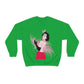 Step Back in Time with Retro Woman 40s Style Unisex Heavy Blend™ Crewneck Sweatshirt Ichaku [Perfect Gifts Selection]