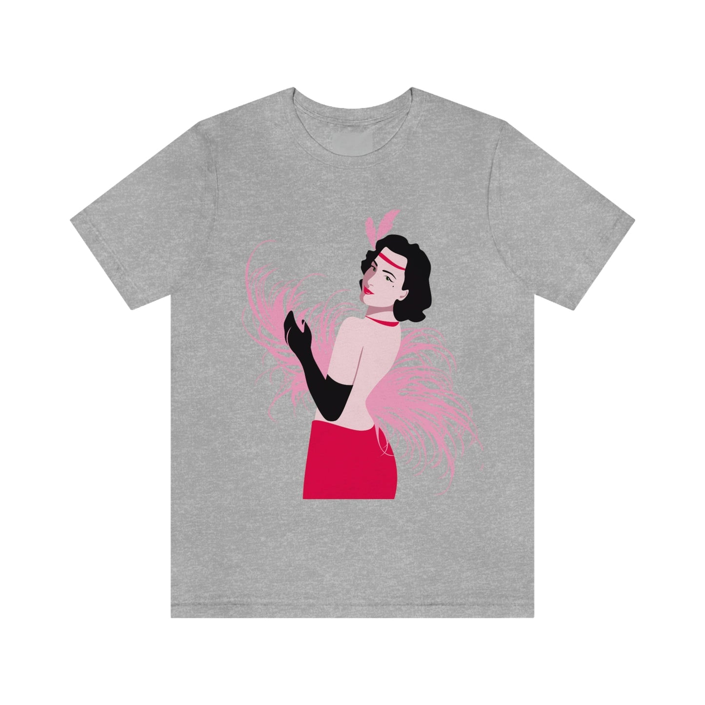 Step Back in Time with Retro Woman 40s Style Unisex Jersey Short Sleeve T-Shirt Ichaku [Perfect Gifts Selection]