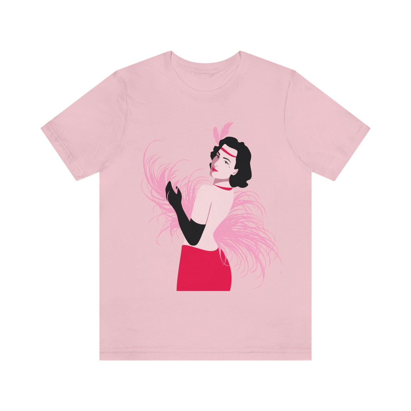 Step Back in Time with Retro Woman 40s Style Unisex Jersey Short Sleeve T-Shirt Ichaku [Perfect Gifts Selection]