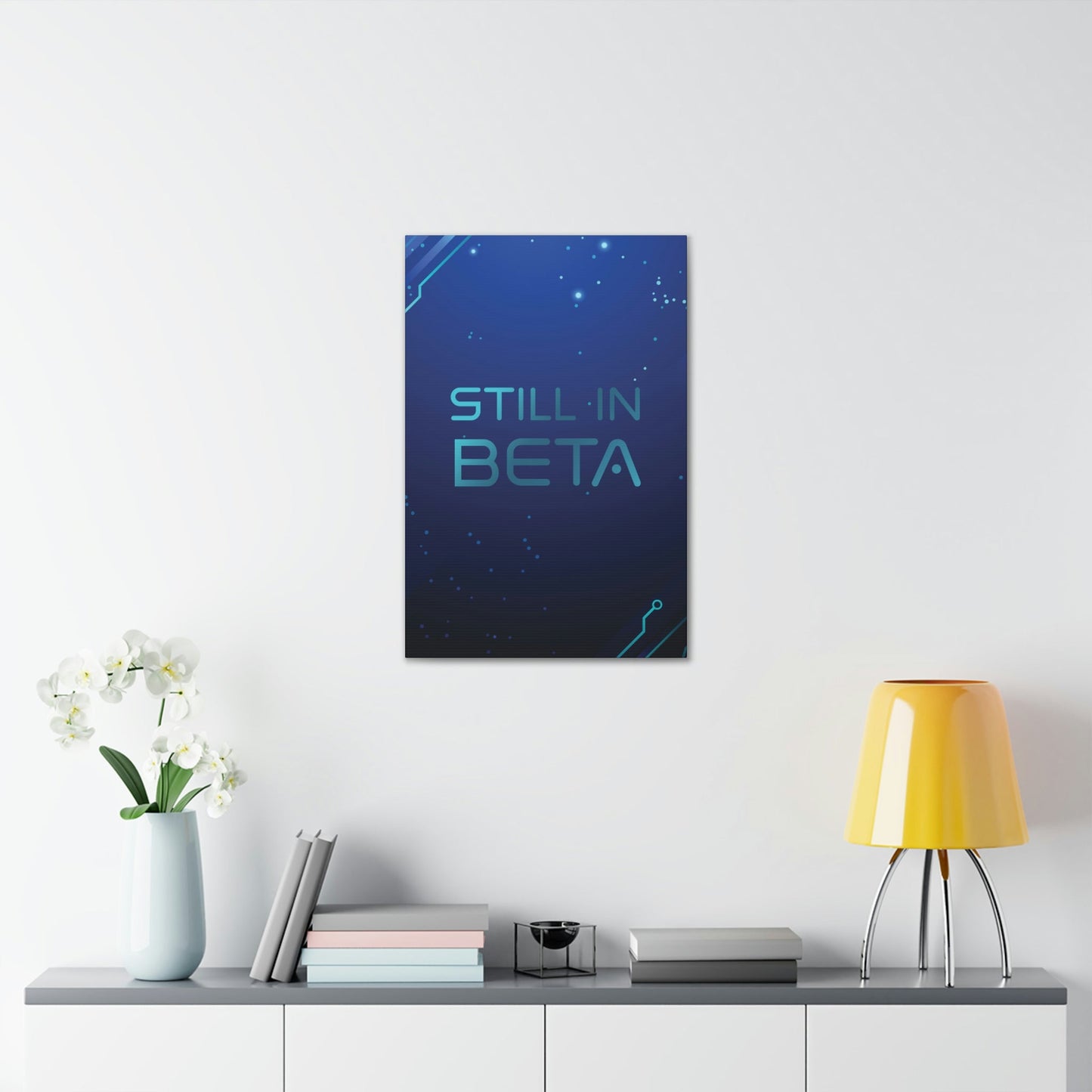 Still in Beta IT Funny Quotes Classic Art Canvas Gallery Wraps Ichaku [Perfect Gifts Selection]