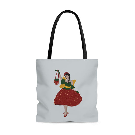 Strawberry Fairy Print AOP Tote Bag Ichaku [Perfect Gifts Selection]