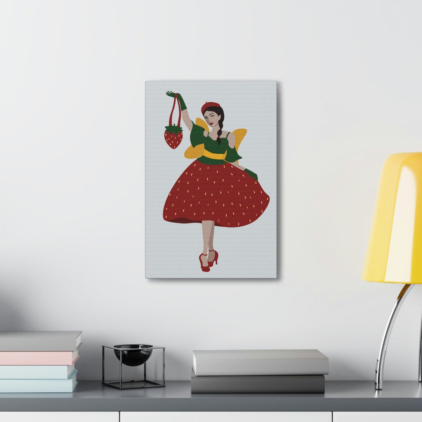 Strawberry Fairy Print Aesthetic Classic Art Canvas Gallery Wraps Ichaku [Perfect Gifts Selection]