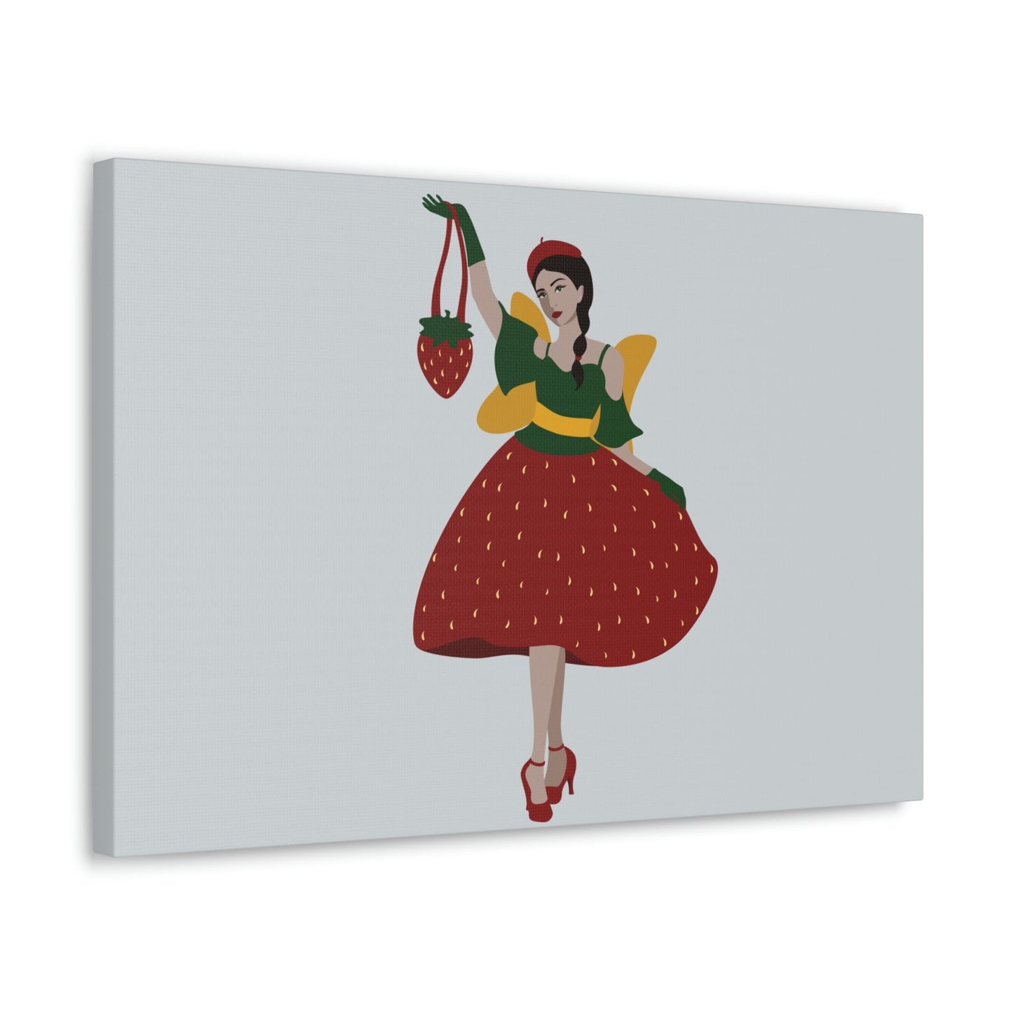 Strawberry Fairy Print Aesthetic Classic Art Canvas Gallery Wraps Ichaku [Perfect Gifts Selection]