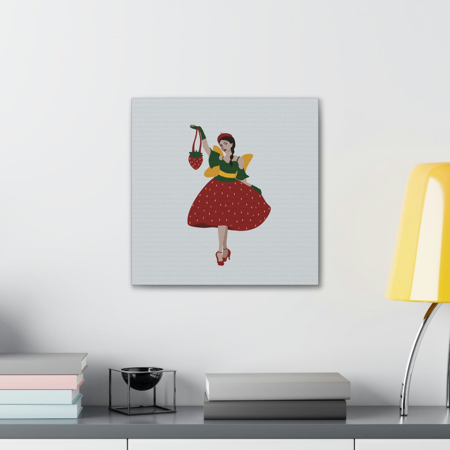 Strawberry Fairy Print Aesthetic Classic Art Canvas Gallery Wraps Ichaku [Perfect Gifts Selection]