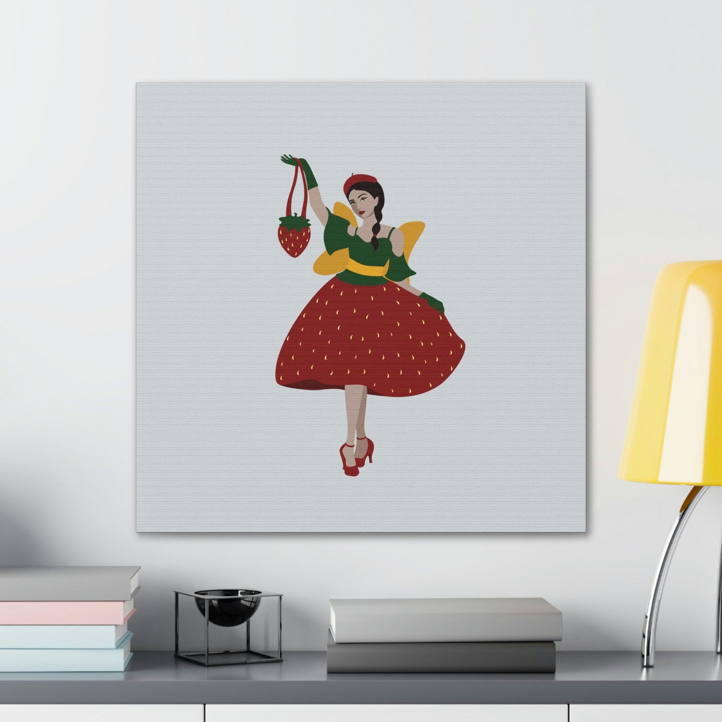 Strawberry Fairy Print Aesthetic Classic Art Canvas Gallery Wraps Ichaku [Perfect Gifts Selection]