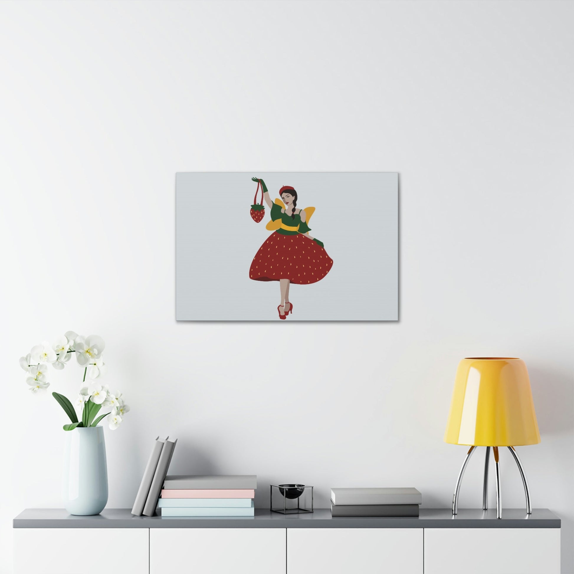 Strawberry Fairy Print Aesthetic Classic Art Canvas Gallery Wraps Ichaku [Perfect Gifts Selection]