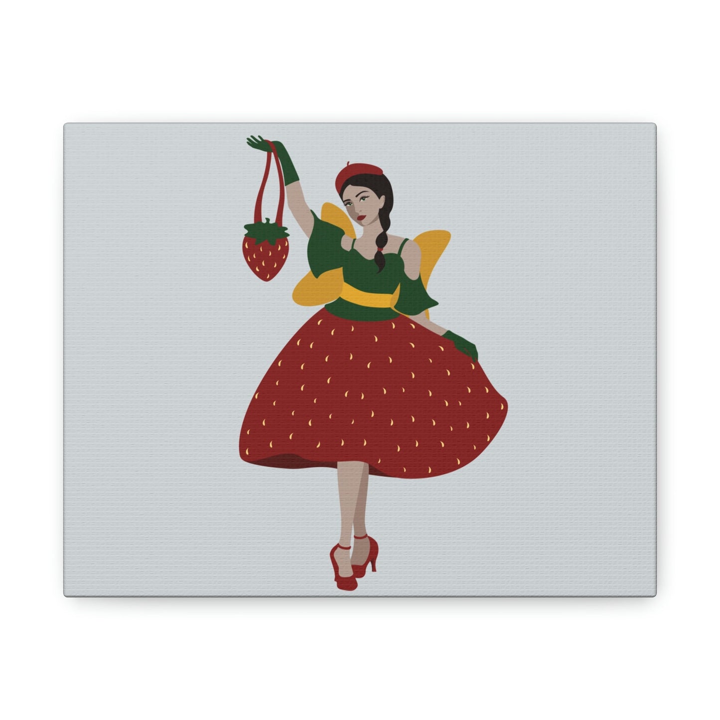 Strawberry Fairy Print Aesthetic Classic Art Canvas Gallery Wraps Ichaku [Perfect Gifts Selection]