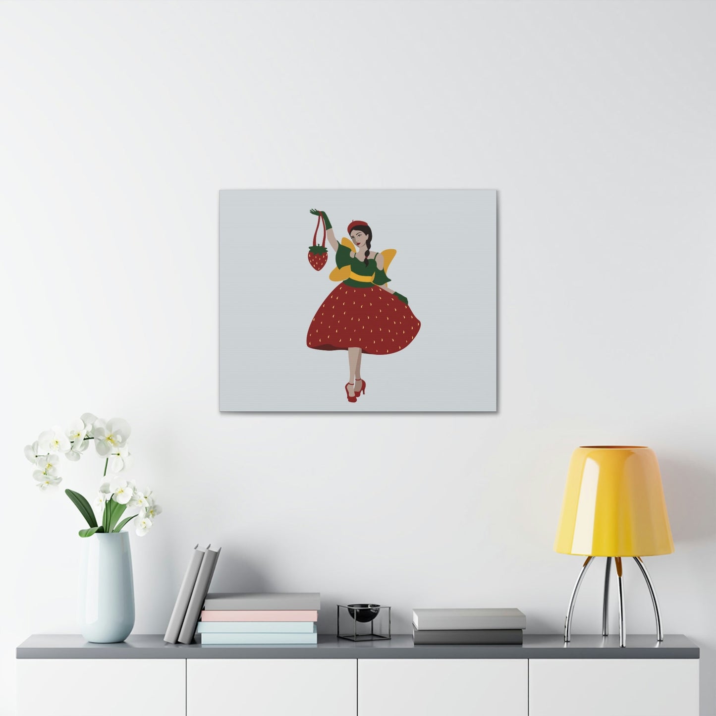 Strawberry Fairy Print Aesthetic Classic Art Canvas Gallery Wraps Ichaku [Perfect Gifts Selection]