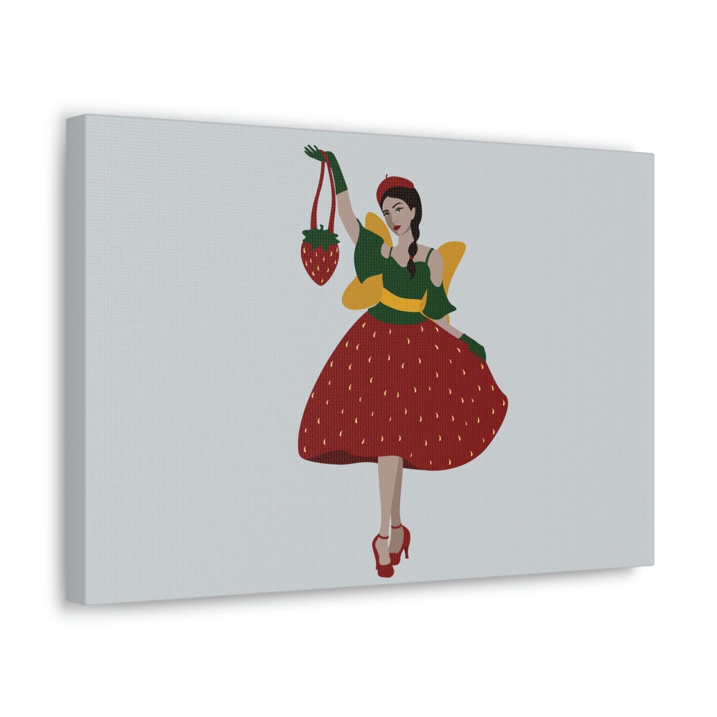 Strawberry Fairy Print Aesthetic Classic Art Canvas Gallery Wraps Ichaku [Perfect Gifts Selection]