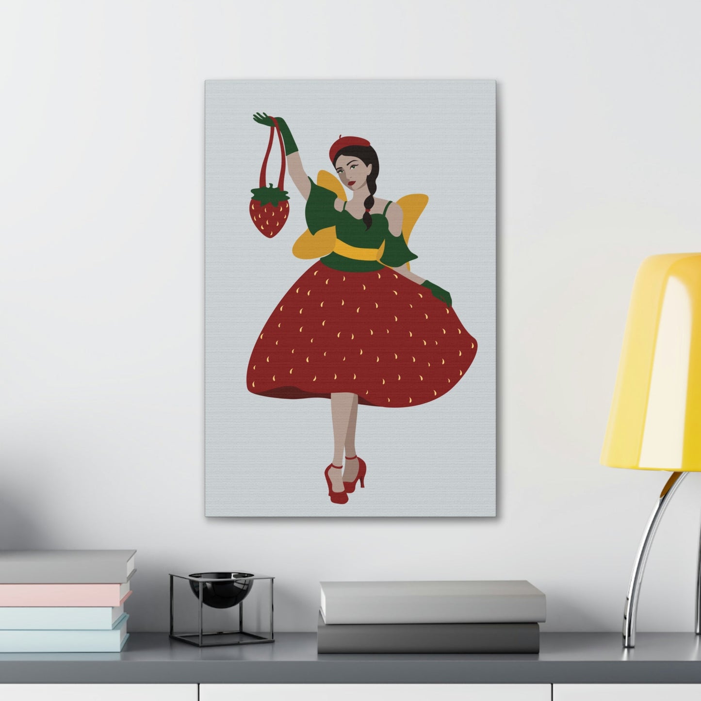 Strawberry Fairy Print Aesthetic Classic Art Canvas Gallery Wraps Ichaku [Perfect Gifts Selection]