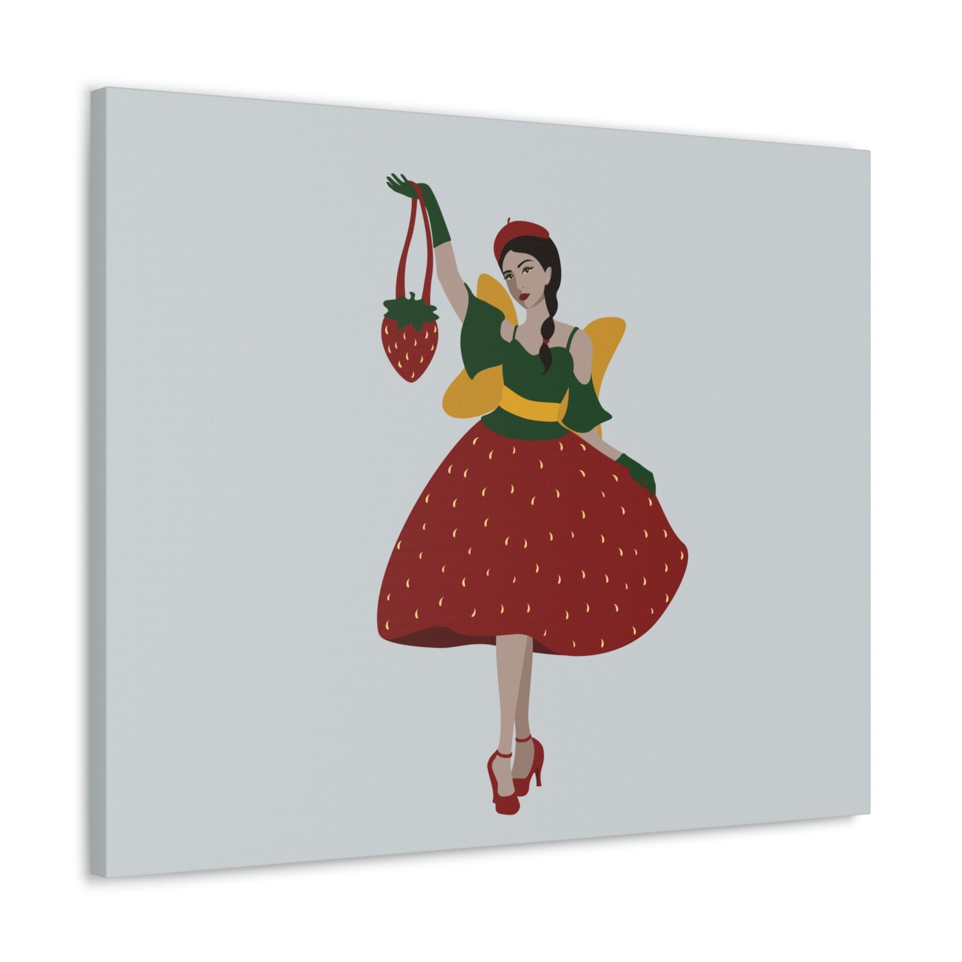 Strawberry Fairy Print Aesthetic Classic Art Canvas Gallery Wraps Ichaku [Perfect Gifts Selection]