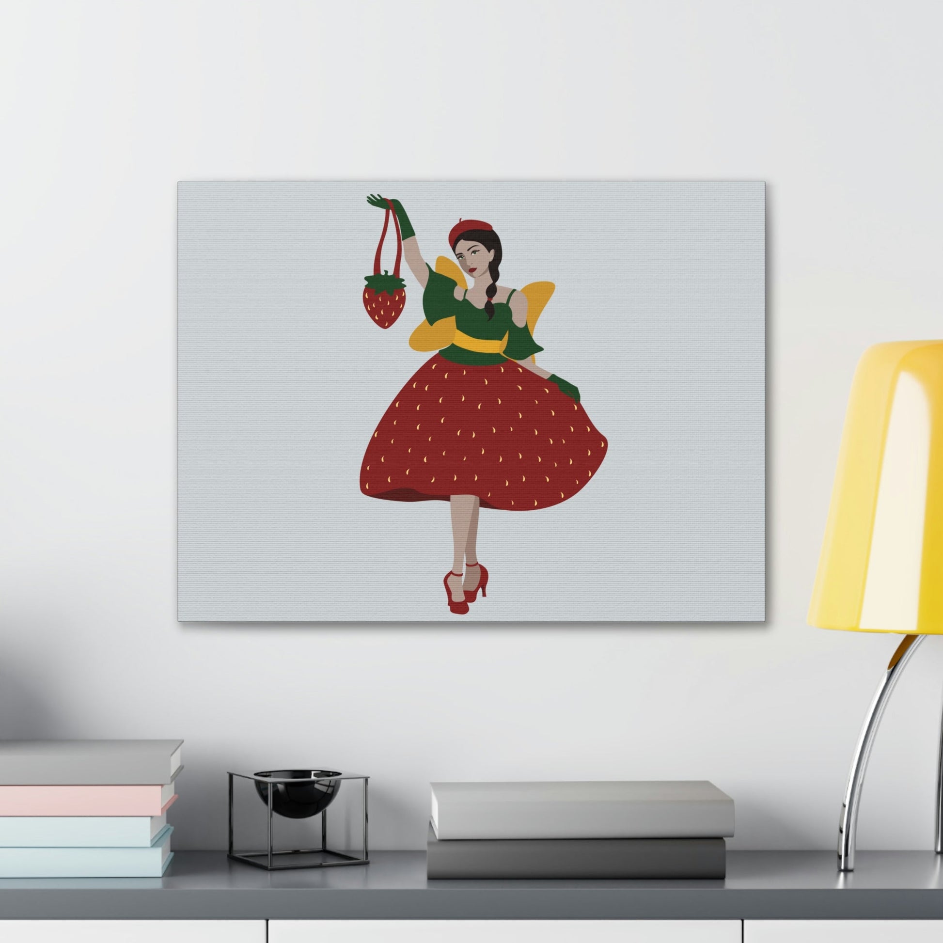 Strawberry Fairy Print Aesthetic Classic Art Canvas Gallery Wraps Ichaku [Perfect Gifts Selection]