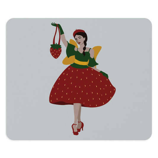 Strawberry Fairy Print Ergonomic Non-slip Creative Design Mouse Pad Ichaku [Perfect Gifts Selection]