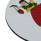 Strawberry Fairy Print Ergonomic Non-slip Creative Design Mouse Pad Ichaku [Perfect Gifts Selection]