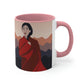 Stunning Woman in Traditional Japan Art Graphic Classic Accent Coffee Mug 11oz Ichaku [Perfect Gifts Selection]