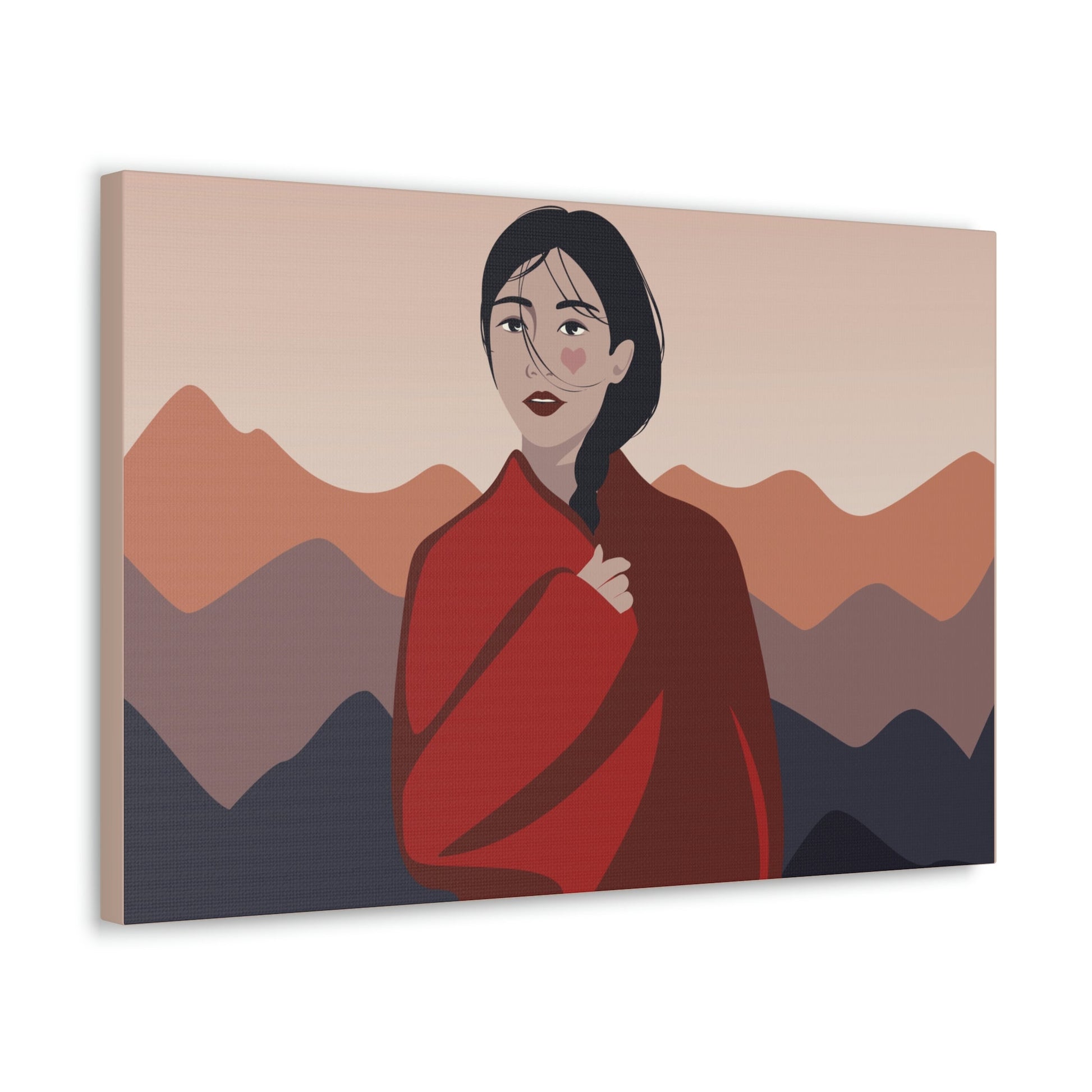 Stunning Woman in Traditional Japan Art Graphic Classic Art Canvas Gallery Wraps Ichaku [Perfect Gifts Selection]