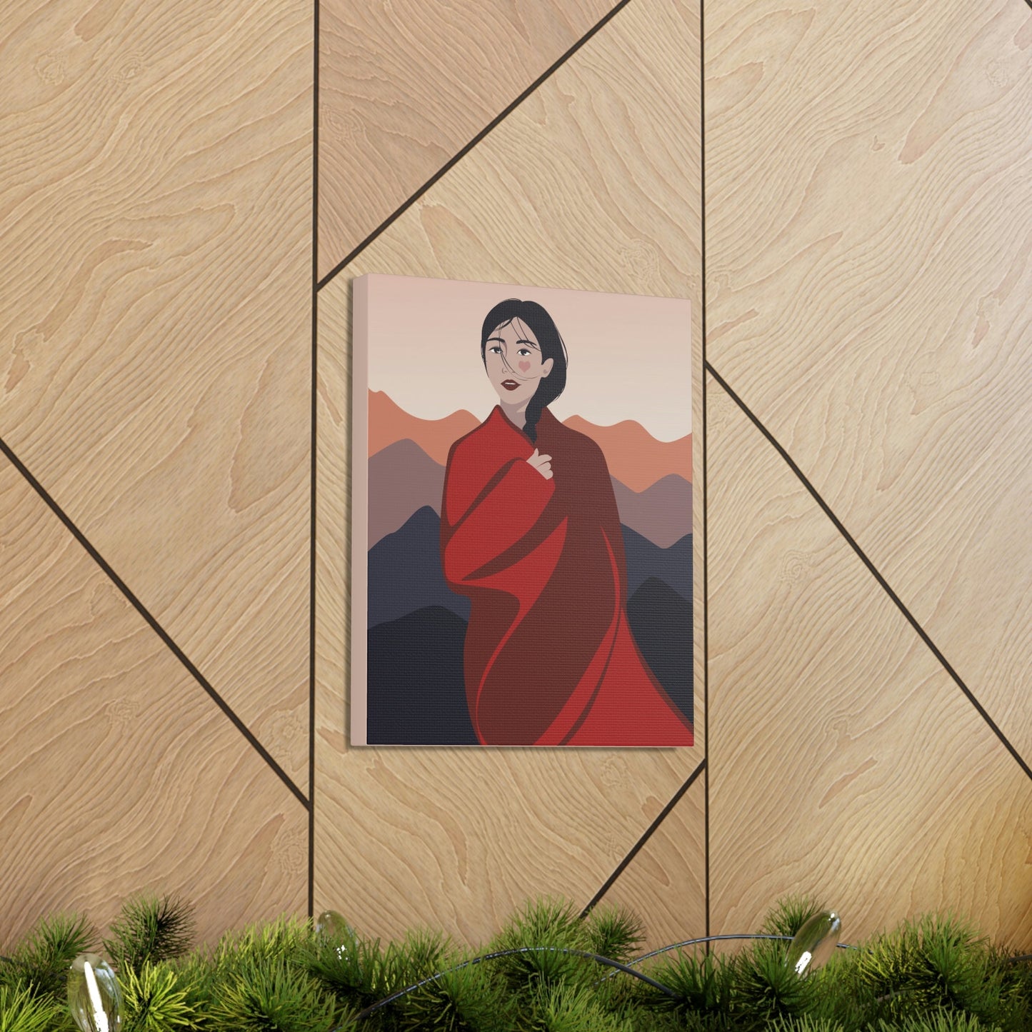 Stunning Woman in Traditional Japan Art Graphic Classic Art Canvas Gallery Wraps Ichaku [Perfect Gifts Selection]