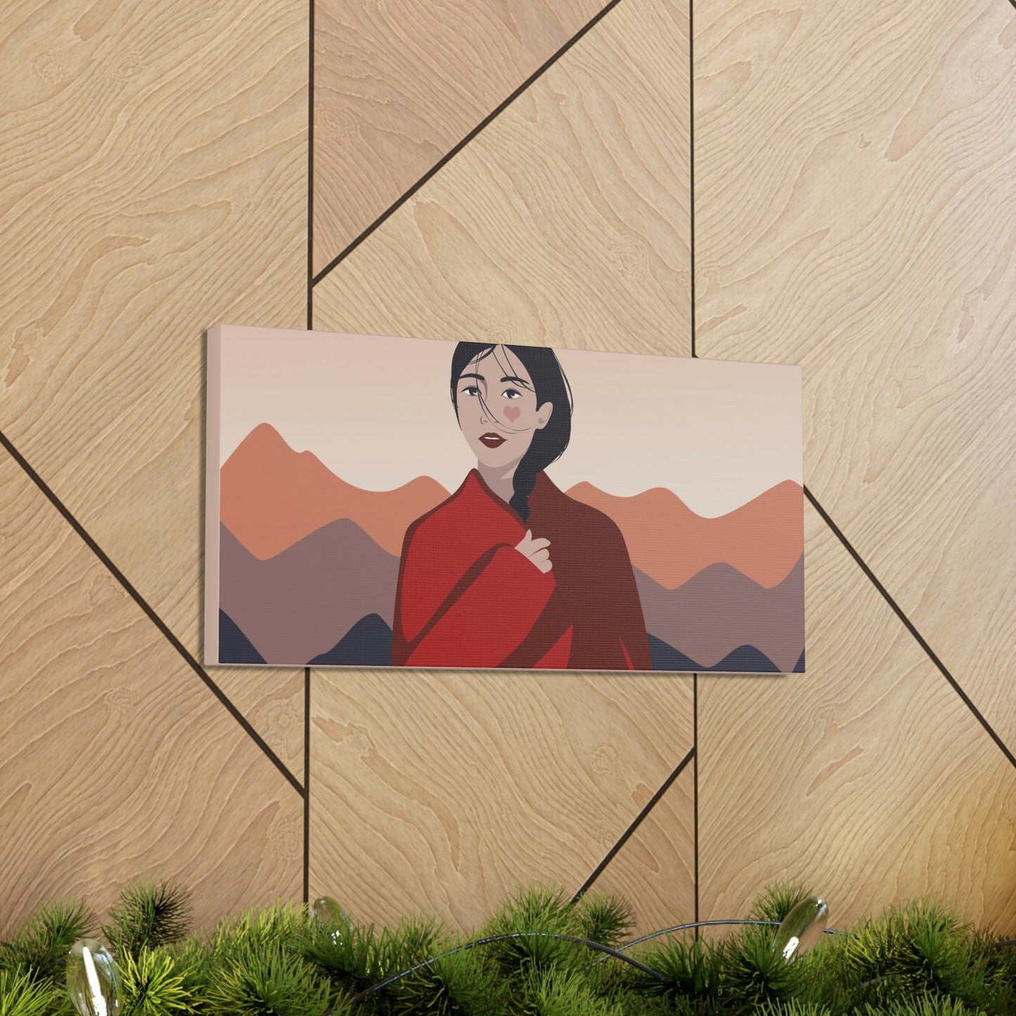 Stunning Woman in Traditional Japan Art Graphic Classic Art Canvas Gallery Wraps Ichaku [Perfect Gifts Selection]