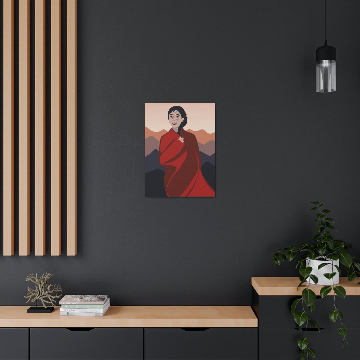 Stunning Woman in Traditional Japan Art Graphic Classic Art Canvas Gallery Wraps Ichaku [Perfect Gifts Selection]