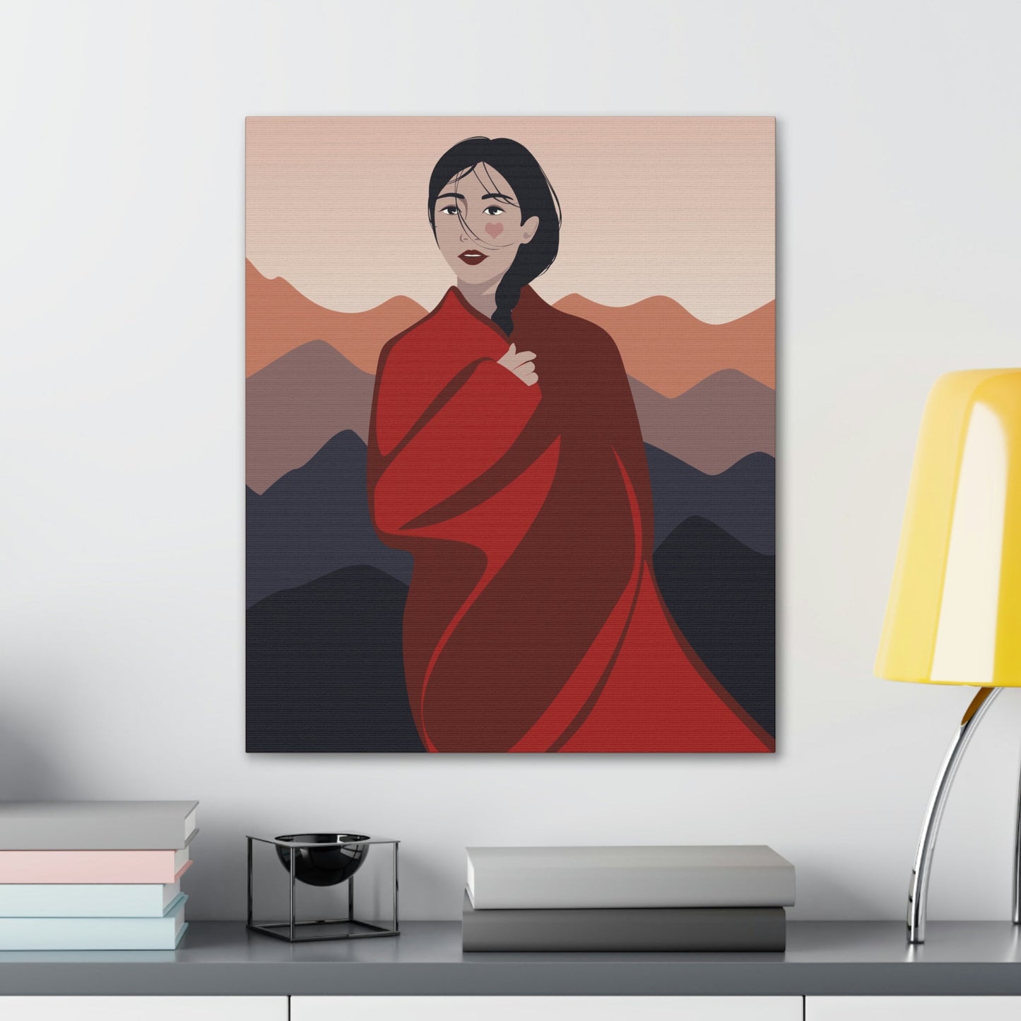 Stunning Woman in Traditional Japan Art Graphic Classic Art Canvas Gallery Wraps Ichaku [Perfect Gifts Selection]