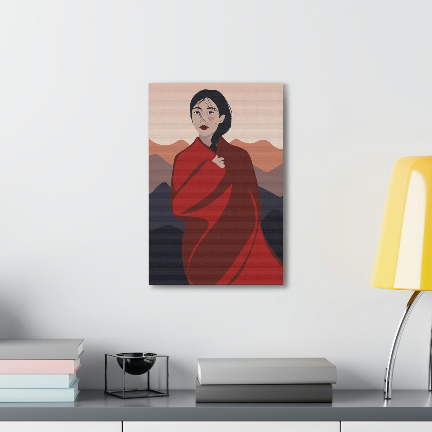 Stunning Woman in Traditional Japan Art Graphic Classic Art Canvas Gallery Wraps Ichaku [Perfect Gifts Selection]