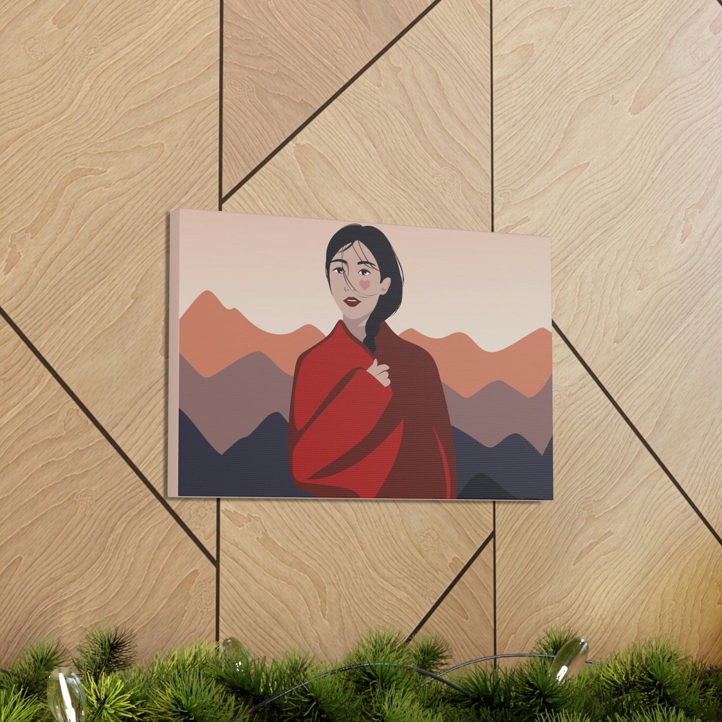 Stunning Woman in Traditional Japan Art Graphic Classic Art Canvas Gallery Wraps Ichaku [Perfect Gifts Selection]