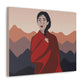 Stunning Woman in Traditional Japan Art Graphic Classic Art Canvas Gallery Wraps Ichaku [Perfect Gifts Selection]